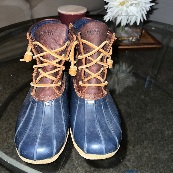 Sperry Shoes - Sperry Duck Boots Weatherproof Boots Navy Size 5.5
